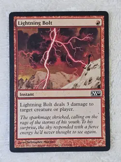 MTG Lightning Bolt #146 Magic 2010 Magic the Gathering Card Near Mint - Image 2