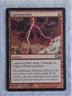 MTG Lightning Bolt #146 Magic 2010 Magic the Gathering Card Near Mint - Image 4
