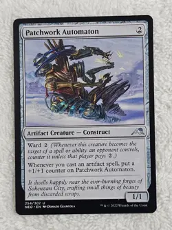 MTG Patchwork Automaton #254 Kamigawa Neon Dynasty Magic Gathering Card U NM - Image 1