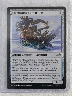MTG Patchwork Automaton #254 Kamigawa Neon Dynasty Magic Gathering Card U NM - Image 5