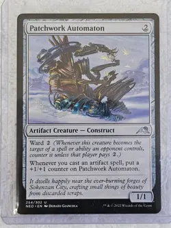 MTG Patchwork Automaton #254 Kamigawa Neon Dynasty Magic Gathering Card U NM - Image 4