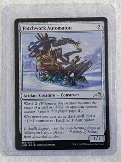 MTG Patchwork Automaton #254 Kamigawa Neon Dynasty Magic Gathering Card U NM - Image 4