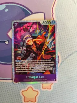 One Piece card game Legacy Of The Master Trafalgar Law OP12-073 SR English nm - Image 1