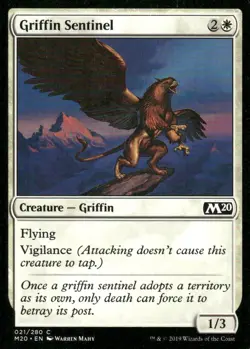 Griffin Sentinel 021/280 M20 MTG Magic the Gathering card - Image 1