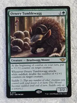MTG Ornery Tumblewagg - Outlaws of Thunder Junction (OTJ) #171 Rare NM - Image 2