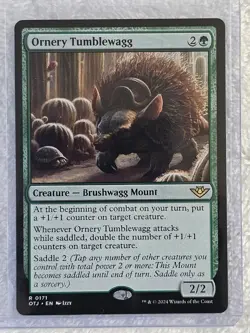 MTG Ornery Tumblewagg - Outlaws of Thunder Junction (OTJ) #171 Rare NM - Image 5