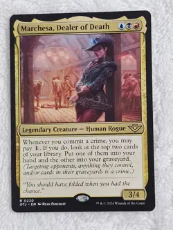 MTG Marchesa, Dealer of Death - Outlaws of Thunder Junction (OTJ) #220 Rare NM - Image 1