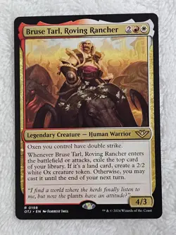 MTG Bruse Tarl, Roving Ranch - Outlaws of Thunder Junction (OTJ) #198 Rare NM - Image 1
