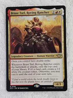 MTG Bruse Tarl, Roving Ranch - Outlaws of Thunder Junction (OTJ) #198 Rare NM - Image 2