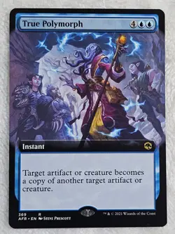 MTG True Polymorph Extended Art #369 Adventures in the Forgotten Realms Rare NM - Image 1