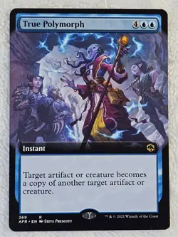 MTG True Polymorph Extended Art #369 Adventures in the Forgotten Realms Rare NM - Image 2
