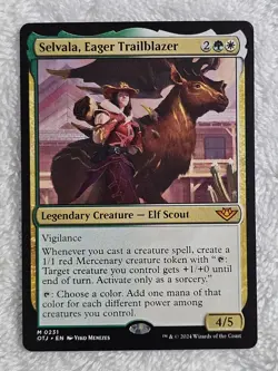 MTG Selvala Eager Trailblazer - Outlaws of Thunder Junction (OTJ) #231 Mythic NM - Image 1