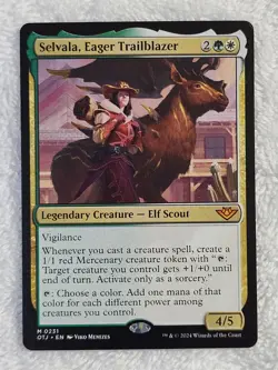 MTG Selvala Eager Trailblazer - Outlaws of Thunder Junction (OTJ) #231 Mythic NM - Image 2