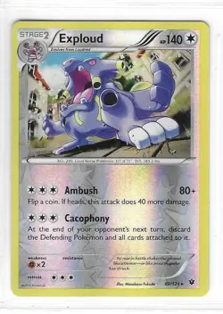 Pokemon --- EXPLOUD --- XY Fates Collide! REVERSE HOLO! NM/Mint! 82/124 - Image 1