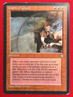 MTG 1X Game of Chaos X1 Ice Age Magic - HP - Image 1