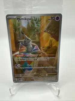 CRIMPED Error #075 Mimikyu SV Promo Card Pokemon TCG "Sealed" Paldean Fates - Image 2
