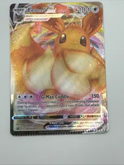 CRIMPED Error SWSH087 Eevee VMAX Promo Card Pokemon TCG Shining Fates - Image 5