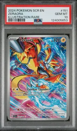 Pokemon - Zeraora 151/142 Sv07: Stellar Crown Holo - PSA 10 - Image 1