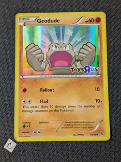 Geodude 43/83 - Toys R Us Stamped Holo Promo XY Generations Pokemon HP/DMG - Image 1