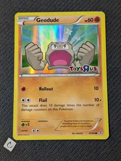 Geodude 43/83 - Toys R Us Stamped Holo Promo XY Generations Pokemon HP - Image 1