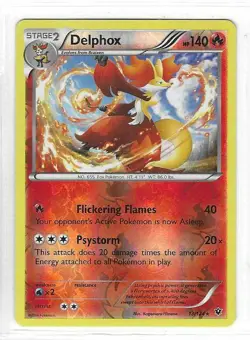 Pokemon --- DELPHOX --- XY Fates Collide! REVERSE HOLO! NM/Mint! 13/124 - Image 1