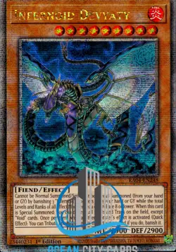 Yugioh Infernoid Devyaty RA04-EN248 Quarter Century Rare NM - Image 1