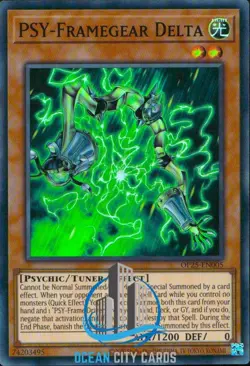 Yugioh OP25-EN005 Psy-Framegear Delta Super Rare - Image 1