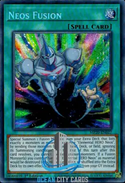 Yugioh Neos Fusion MP20-EN027 Prismatic Secret Rare 1st Edition - Image 1