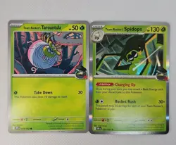 Team Rocket's Spidops & Tarountula Near Mint Destined Rivals Pokemon TCG - Image 1