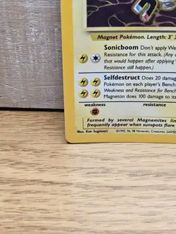 Magneton 11/62 Fossil Holo Rare Vintage Pokemon Card TCG - Image 5