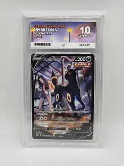 ACE 10 Umbreon V TG22/TG30 Brilliant Stars Holo Pokemon Card - Gem Mint - Image 1