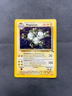 Pokemon Card - Magneton Fossil 11/62 Holo Rare - Image 1
