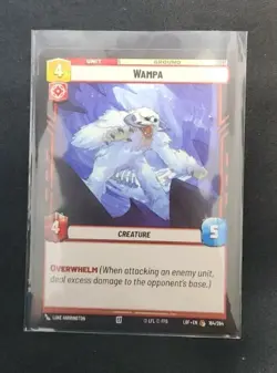 Wampa 164/264 Star Wars Unlimited TCG Card LOF Near Mint NM - Image 1