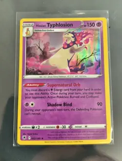 ⭐Pokemon Astral Radiance Hisuian Typhlosion Holo Rare Card 052/189 NM Condition - Image 1