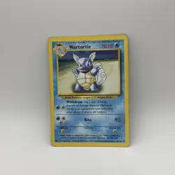 Pokemon TCG Wartortle Card 42/102 Non-Holo, Base Set 1999 MP - Image 1