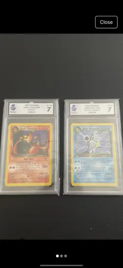 Pokemon TCG Dark Charizard 21/82 Team Rocket & Blastoise 1st Edition Card. - Image 1