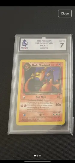 Pokemon TCG Dark Charizard 21/82 Team Rocket & Blastoise 1st Edition Card. - Image 3