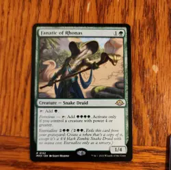x1 Fanatic of Rhonas R MTG Modern Horizons 3 M/NM, English MH3 - Image 1