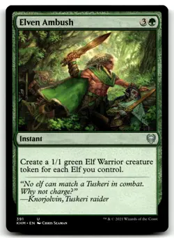 MTG Elven Ambush U Kaldheim 391 LP - Image 1
