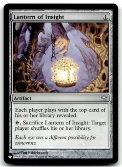 MTG Lantern of Insight U The List Reprints 135 LP - Image 1