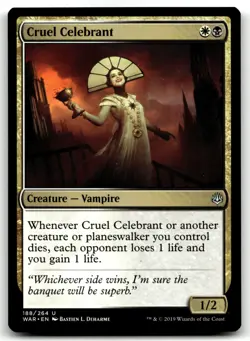 MTG Cruel Celebrant U War of the Spark 188 LP - Image 1