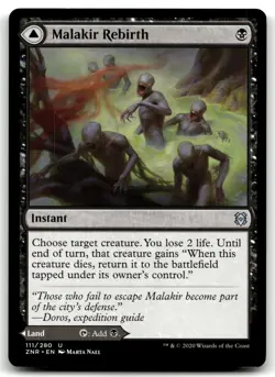 MTG Malakir Rebirth U Zendikar Rising 111 LP - Image 1