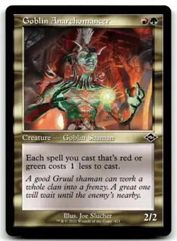 MTG Goblin Anarchomancer (Retro Frame) C Modern Horizons 2 421 LP - Image 1
