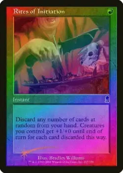 MTG Odyssey --- RITES OF INITIATION --- FOIL! Common! NM! Magic the Gathering! - Image 3