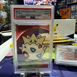 2000 TOPPS POKEMON TOGEPI PC8 CLEAR ACETATE PSA 9 BLUE LABEL TV ANIMATION SERIES - Image 1