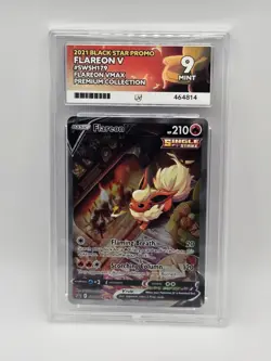 ACE 9 Flareon V SWSH179 Black Star Promo Holo Pokemon Card - Mint - Image 1