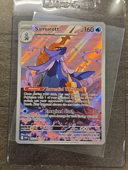 Samurott 107/086 Illustration Rare White Flare Pokemon Card Near Mint English - Image 1