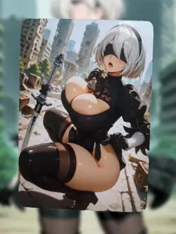 2B NieR: Automata Anime Waifu Sexy Goddess Doujin Lewd Hentai Card - Image 1