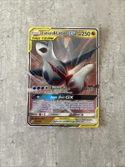 Pokemon Latias and Latios GX Tag Team Card Good Condition Ungraded 113/181 - Image 1