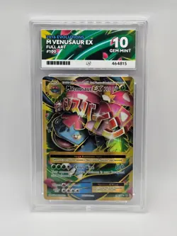 ACE 10 Mega Venusaur EX 100/108 XY Evolutions Full Art Pokemon Card - Gem Mint - Image 1